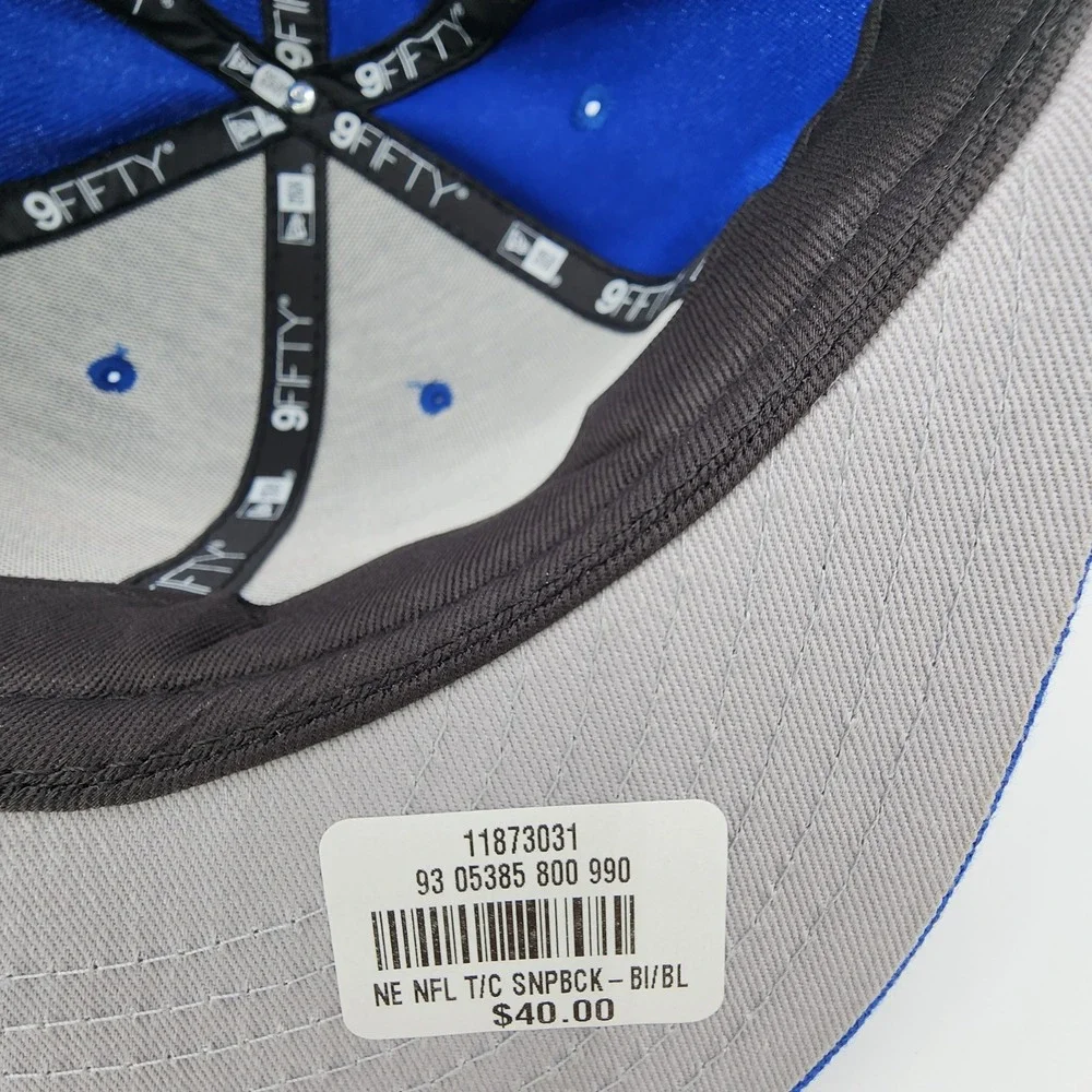 New Era Buffalo Bills 9Fifty Snapback Hat Blue Adjustable Classic Logo Cap NEW‎
